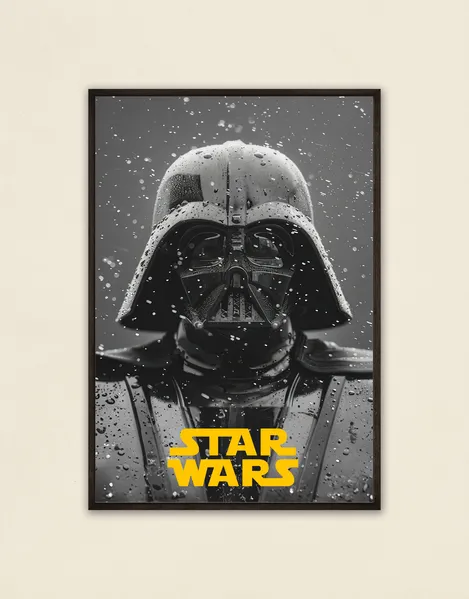 Star Wars Poster - Darth Vader in Monochrome