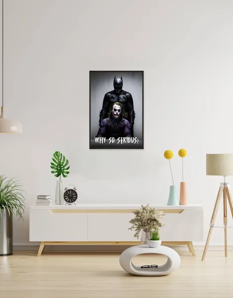 Why So Serious? Batman and Joker Wall Poster | SmallBig