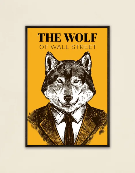 The Wolf of Wall Street art poster