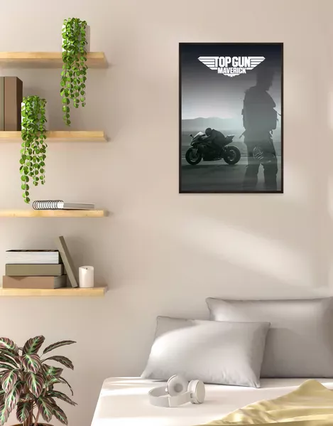 Top Gun Maverick motorcycle poster