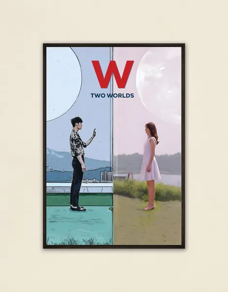 Experience Love Across Dimensions with W: Two Worlds Poster!