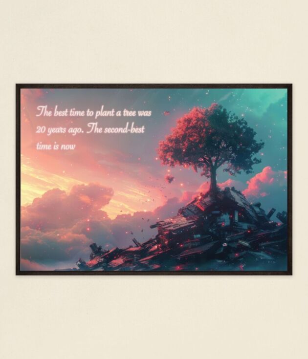 Timeless Wisdom - Plant a Tree Inspirational Poster